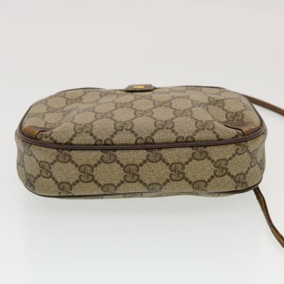 GUCCI GG Canvas Web Sherry Line Shoulder Bag Beige Red Green Auth 43903 - Picture 5 of 16